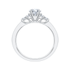 The Farah Ring | Round & Pear Lab Diamond Accented Engagement