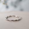 The Paloma Wedding Ring | Matching Bridal Rope Twist Band