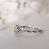 The Paloma Ring | Lab Diamond Oval Solitaire Twisted Band