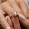 The Marcia Ring | Lab Diamond Pear Cut Shoulder Set Engagement