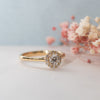 The Posey Ring | Lab Diamond Floral Engagement Halo