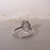 The Rae Ring | Lab Diamond Art Deco Halo Oval Cut Engagement