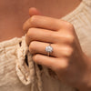 The Rae Ring | Lab Diamond Art Deco Halo Oval Cut Engagement