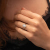 The Rae Ring | Lab Diamond Art Deco Halo Oval Cut Engagement