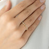 The Rosenwyn Ring | VS1 D-E Lab Diamonds. 100% Recycled 9k Gold Stacking