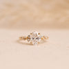 The Serephina Ring | Oval Lab Diamond Scattered Accented Engagement