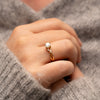 The Simi Ring | Round Lab Diamond Marquise Accented Engagement