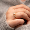 The Simi Ring | Round Lab Diamond Marquise Accented Engagement