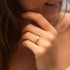 The Sophia Ring | Lab Diamond Round Brilliant & Pear Cut Engagement Trilogy