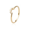 The Steren Ring | VS1 D-E Lab Diamonds. 100% Recycled 9k Gold Tiara Stacking