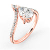 The Toya Ring | Pear Lab Diamond Accented Pavé Statement Engagement