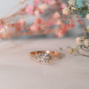 The Tanya Ring | Round Lab Diamond Baguette Accented Art Deco Engagement
