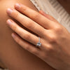 The Tatiana Ring | Emerald Cut Lab Diamond Shoulder Set Engagement