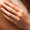 The Tatiana Ring | Emerald Cut Lab Diamond Shoulder Set Engagement