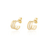 The Tressa Earrings | VS1 D-E Lab Diamonds. 100% Recycled 9k Gold Huggies