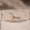 The Trinity Earrings | 9k Yellow Gold Lab Grown Diamond Three Stone Studs