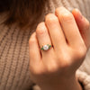 The Vani Ring | Round Lab Diamond Nature Accented Engagement