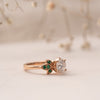 The Vani Ring | Round Lab Diamond Nature Accented Engagement