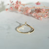 The Ysella Ring | 100% Recycled 9k Gold Wishbone