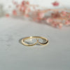 The Ysella Ring | 100% Recycled 9k Gold Wishbone