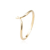 The Ysella Ring | 100% Recycled 9k Gold Wishbone