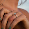 The Flor Ring | 1.33ct E VS1 Lab Diamond Round Hidden Engagement Halo
