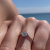 The Akilina Ring | Round Lab Diamond Asymmetrical Engagement Solitaire