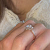 The Jasmine Ring | Round Brilliant Lab Diamond Accented Engagement Trilogy