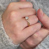 The Simi Ring | Round Lab Diamond Marquise Accented Engagement