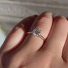 The Evangeline Ring | Round Lab Diamond Vintage Engagement Solitaire