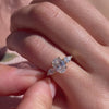 The Nancy Ring | Lab Diamond Oval & Pear Cut Engagement Trilogy