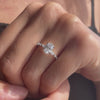 The Nadia Ring | Oval Lab Diamond Marquise Shoulder Set Engagement