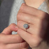 The Mina Ring | Lab Diamond Vintage Engagement Halo