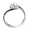 The Sierra Ring | Lab Diamond Shoulder Set Statement Engagement Halo