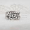 The Vere Ring | Elegant Lab Diamond Half Bar Set Wedding