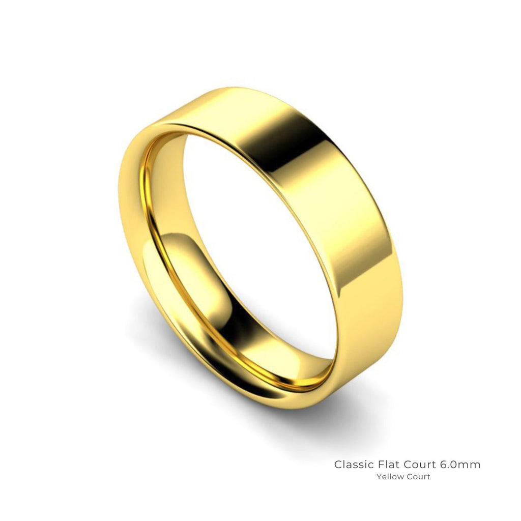 Flat Court | 6.0mm Wedding Band