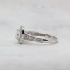 The Daymer Ring  | 1.42ct D-E VVS1 Vintage Cushion Cut Engagement Halo 18k Gold