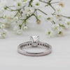 The Alexa Ring | 1.0ct D-E VVS1 Tiffany Engagement Shoulder Set