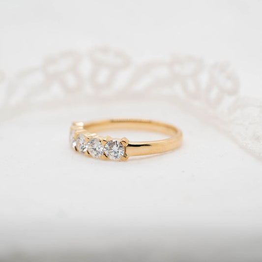 The Amabel Ring | Moissanite Classic Five Stone