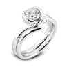 The Kalika Ring | Round Lab Diamond Nature Inspired Engagement Solitaire