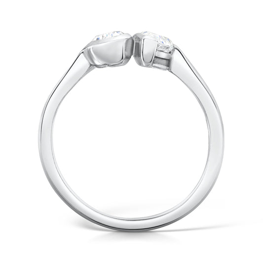 The Laris Ring | Lab Diamond Pear Toi Et Moi Engagement