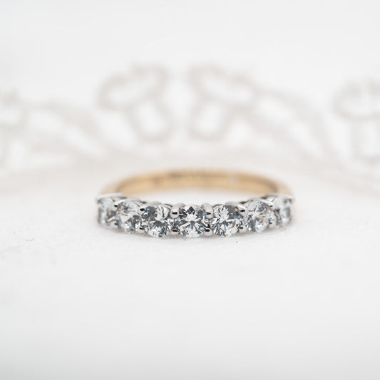 The Pamela Ring | Moissanite Classic Claw Set Band