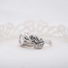 The Kia Ring | 1.40ct Round Brilliant Leaf Design 950 Platinum Engagement