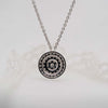 The Vivienne Pendant | 0.90ct VVS E-F Lab Diamonds Round Illusion Halo 14k White Gold