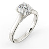 The Flor Ring | Round Lab Diamond Engagement Hidden Halo Solitaire