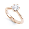 The Marabelle Ring | Round Lab Diamond Six Claw Engagement Solitaire
