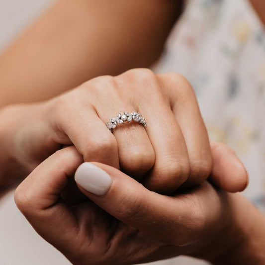 The Avril Ring | Moissanite Marquise & Round Cut Cocktail