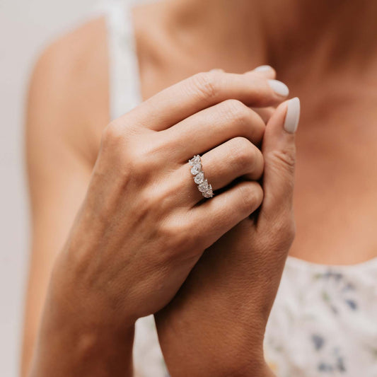 The Simone Ring | Moissanite Pear Cut Statement